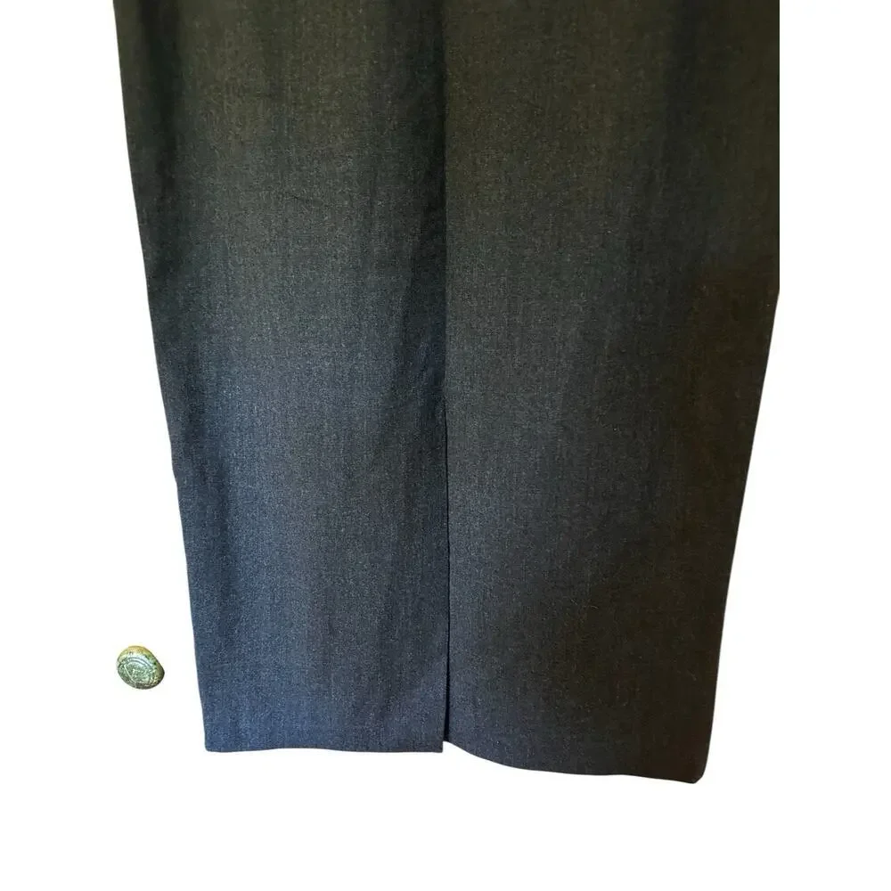Harve Benard Holtzman Women’s Brown 100% Wool Lined Long Pencil Skirt Size 12